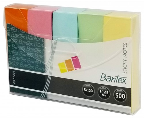 BANTEX 16710 5色紙質標籤(50 x 15mm) 