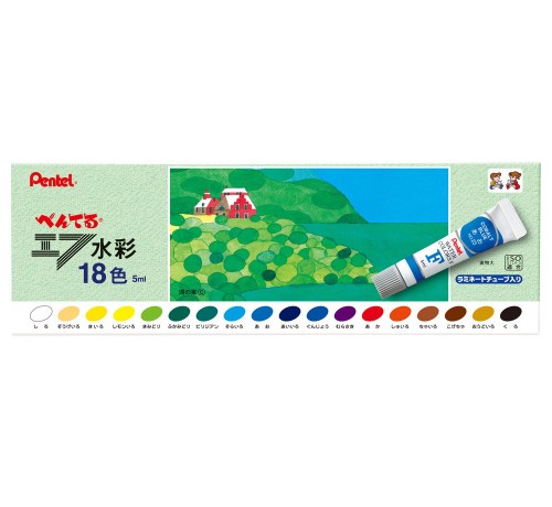 PENTEL WFR-18 日本版水彩(18色)