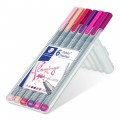 STAEDTLER  triplus® fineliner 334 SB6SC6 三角幼線筆(6色套裝) 0.3mm