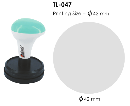 Deskmate TL-047 訂造大圓形光敏印章(直徑 Ø42mm)