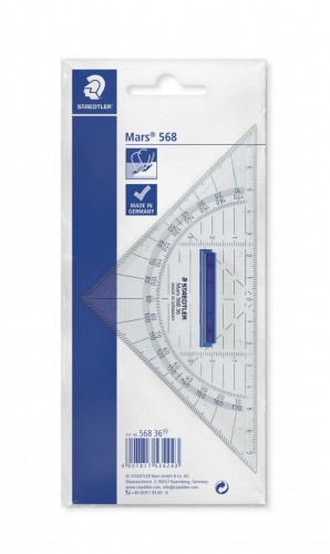 STAEDTLER Mars® 568 36 Geometry set squares 幾何三角尺 16cm