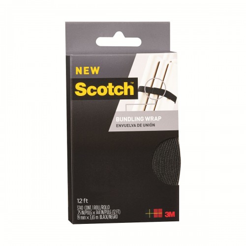 3M Scotch® 3740 魔術捆綁帶(黑色卷裝)