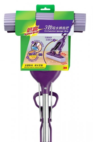 3M Scotch-Brite™ 3效吸水棉拖把(0088HK)