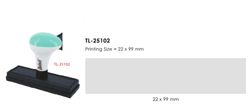 Deskmate TL-25102 訂造長方形光敏印章(22x99mm)