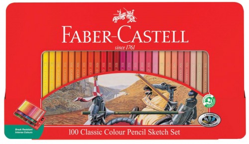 Faber-Castell 115805 100色油性木顏色(鐵盒裝)