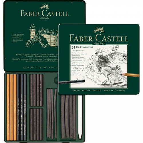 FABER 112978 iPtt Charcoal set 素描套裝(24件裝)