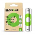 GP 綠再AA充電電池2600mAh(4粒裝) ** 新裝 **