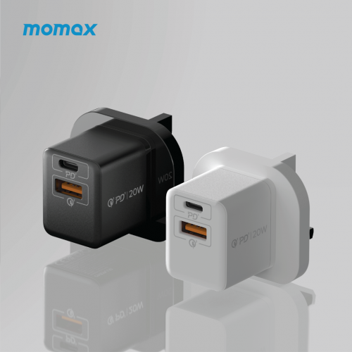 MOMAX ONEPLUG 20W 雙輸出快速充電器 UM36