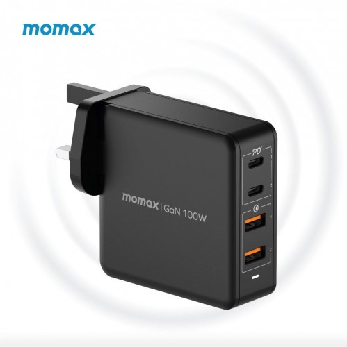 MOMAX ONE PLUG GaN 100W 四輸出快速充電器 UM23AUK