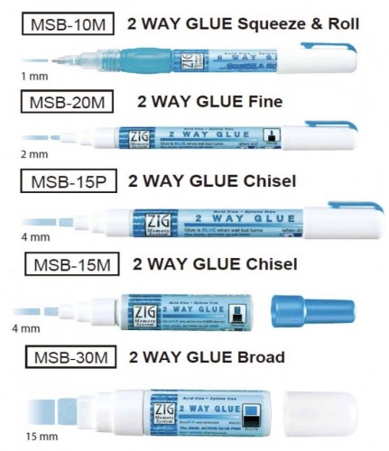 Kuretake ZIG Memory System 2 Way Glue 兩用無酸膠水筆