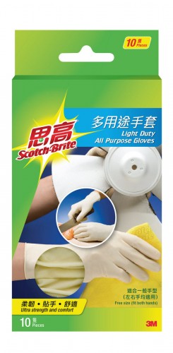 3M™ Scotch-brite™ 思高多用途手套 (10隻裝)(450D)