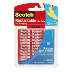 3M Scotch® R103 可再貼透明膠貼(1/2