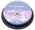 Verbatim DVD+R 16X 10pk Spindle - 43498