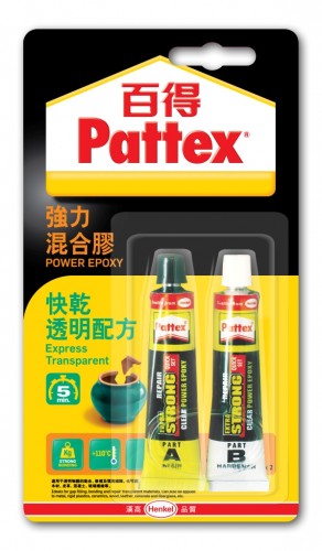 百特 PATTEX PKM12HK-1 快乾強力透明混合膠(2x15ml)