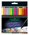 FABER-Castell 151630 Grip Finepen 三角幼線筆(30色紙盒裝) 0.4mm