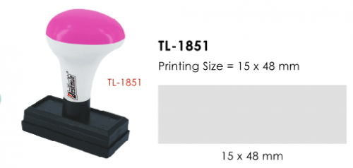 Deskmate TL-1851 訂造長方形光敏印章(15x48mm)