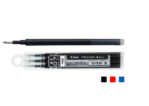 PILOT Frixion Ball Clicker LFBKRF30F3/BLS-FR7-S3N 擦擦隱形筆芯 (0.7mm) 3支裝