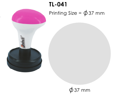 Deskmate TL-041 訂造大圓形光敏印章(直徑 Ø37mm)
