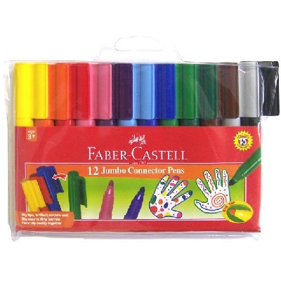 Faber-Castell 66-2000-12 12色珍寶型水彩筆