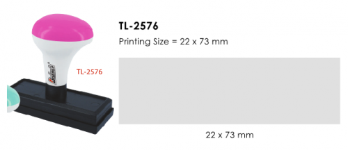 Deskmate TL-2576 訂造長方形光敏印章(22x73mm)