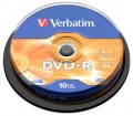 Verbatim DVD-R 16X 10pk Spindle - 43523