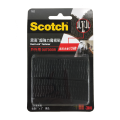 3M Scotch® 762 超強力魔術貼(蘑菇搭扣設計) - 黑色<戶外用> 