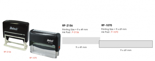 Deskmate RP-1070 訂造長方形回墨印章(9x69mm) 