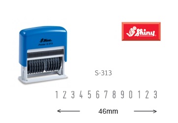 SHINY S-313 免印台13位數字印(3mm)    