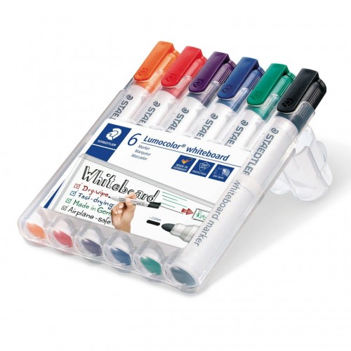 STAEDTLER  Lumocolor® 351 WP6 白板筆(6支裝)