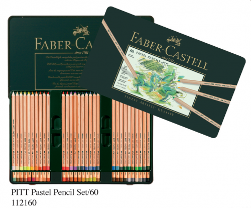 Faber-Castell 112160 Pastel Pencils 60色粉彩筆套裝(鐵盒裝)