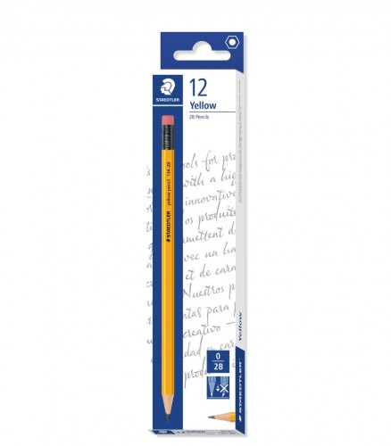 STAEDTLER 134-2B 黃杆鉛筆(12支裝) 