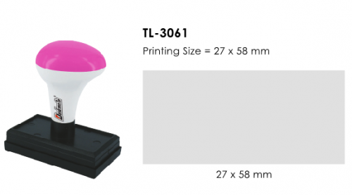 Deskmate TL-3061 訂造長方形光敏印章(27x58mm)