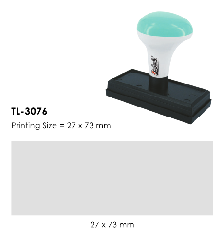 Deskmate TL-3076 訂造長方形光敏印章(27x73mm)