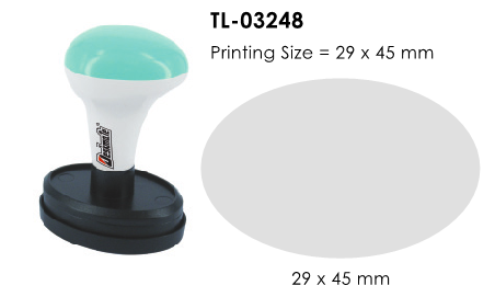 Deskmate TL-03248 訂造橢圓形光敏印章(29x45mm)